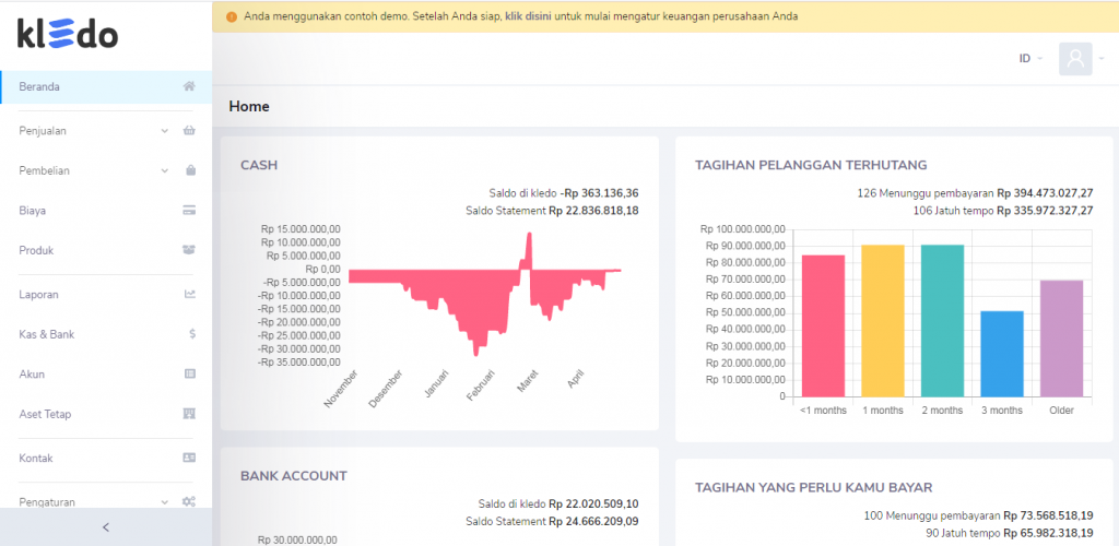 software akuntansi gratis Kledo